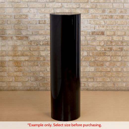 Round Black Acrylic Display Pedestal Stand shopPOPdisplays